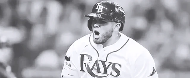 Imagen de la nota sobre Jonathan Aranda y su jonrón ante Gerrit Cole en la Serie Divisional